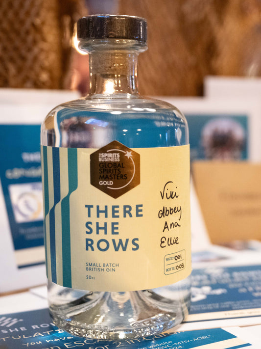 There She Rows Gin - three bottles